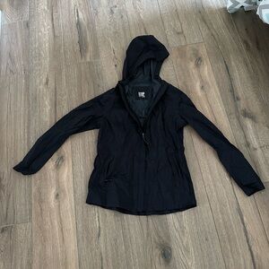 Black Raincoat with Pouch to Put it in